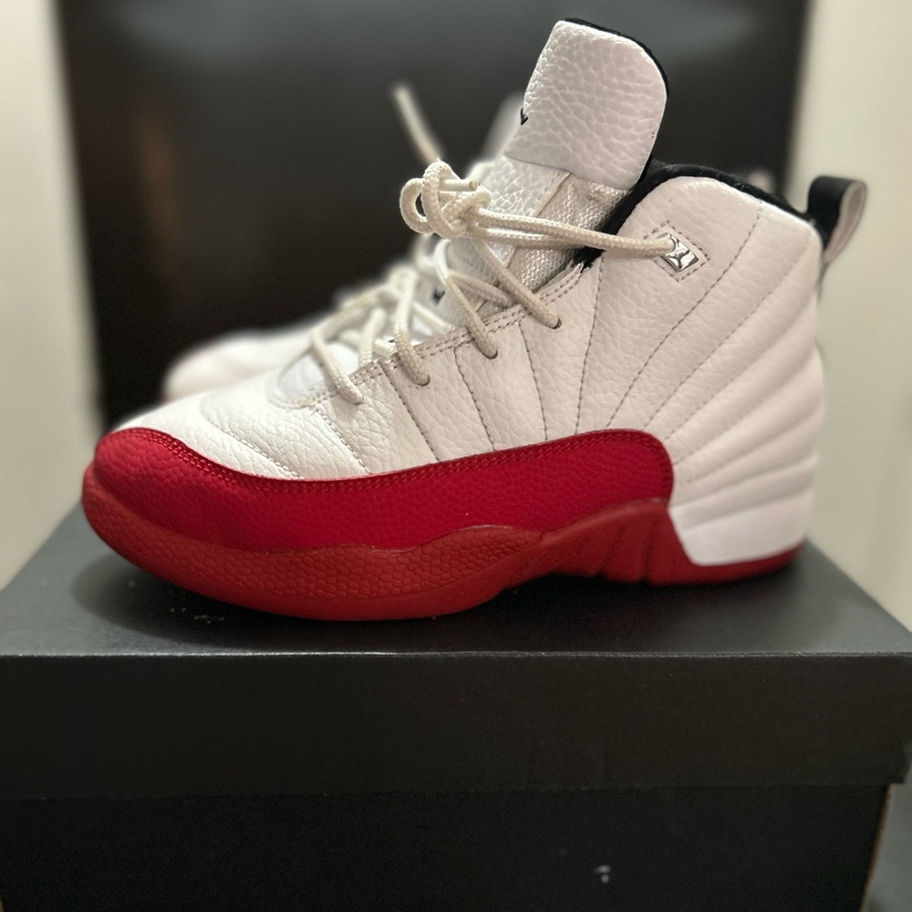 Jordan White and Red Sneakers Classic Air Design